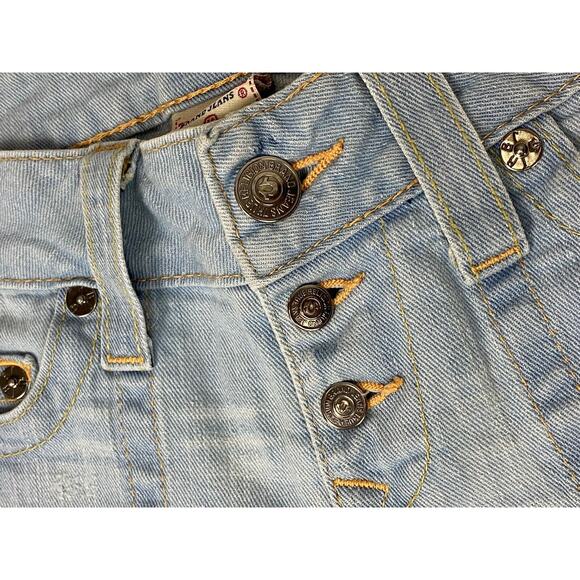 VTG True Religion Women's Morgan boot Jeans Size 29 Low Rise USA Button Fly Y2K - Picture 2 of 12